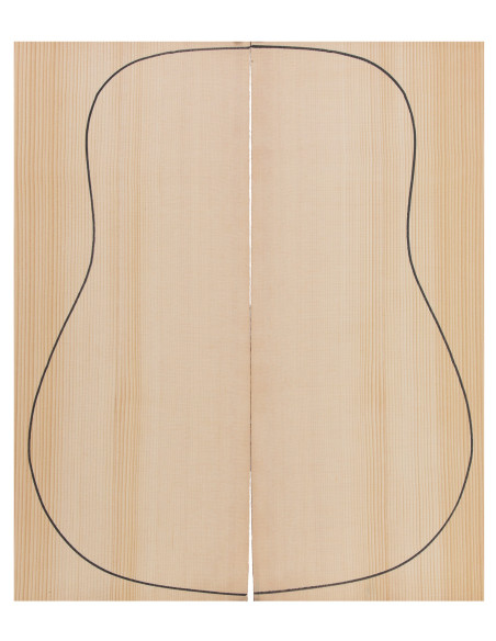 Abeto Sitka tapa guitarra