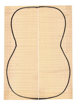 Curly Maple Backs (255x90x3mm)x2