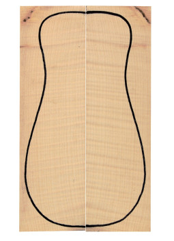 Curly Maple Back (320x90x3 mm)x2