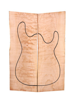 quilted maple guitar bass
