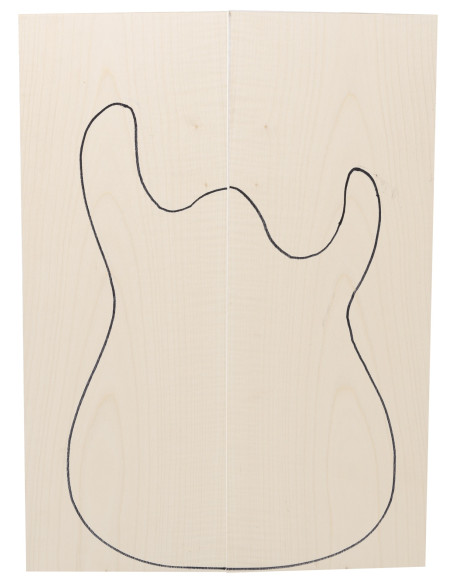 tapa arce rizado guitarra