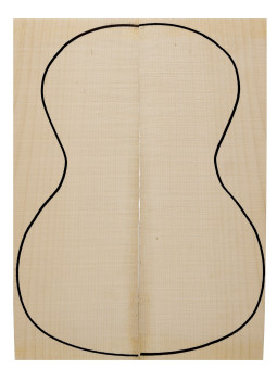 Curly Maple Back (320x120x3mm)x2