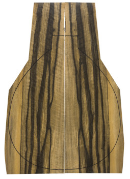 Exotic Ebony  Backs (460x180x4mm)x2
