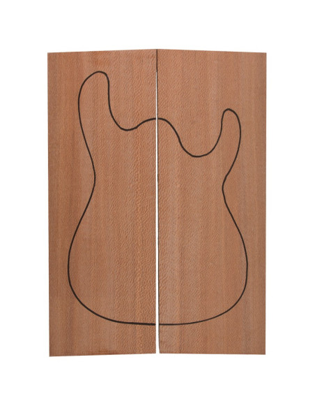 Body Brazilian Lacewood (550x200x50 mm)x2