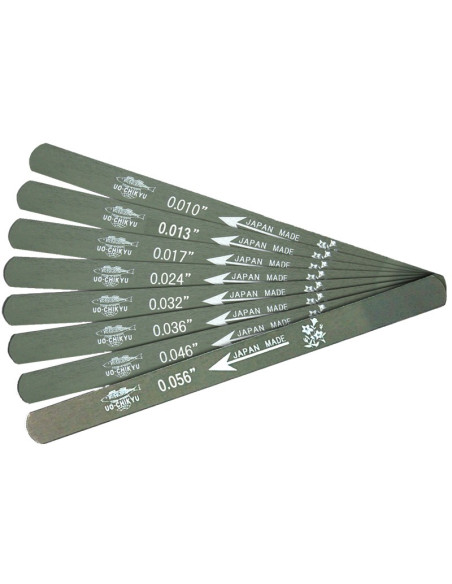 Set de 8 Limas para Ranura de Cejuela Uo-Chikyu