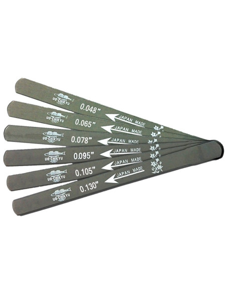 Set de 6 Limas para Ranura de Cejuela Uo-Chikyu