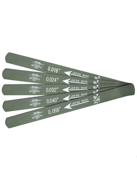 Set de 5 Limas para Ranura de Cejuela Uo-Chikyu