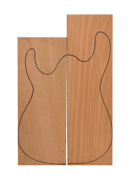 Cuerpo Caoba Asimétrico 530x160x50mm + 460x160x50