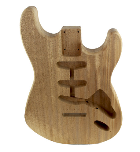 Finished African Mahogany Style Stratocaster Body (1piece)