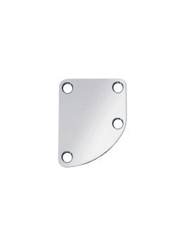 Placa para unión de mástil curvada cromo