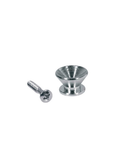 V shape chrome strap buttons