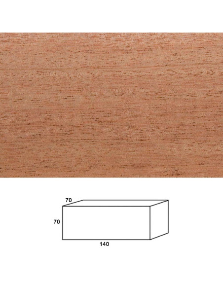 African Mahogany wood for lathe