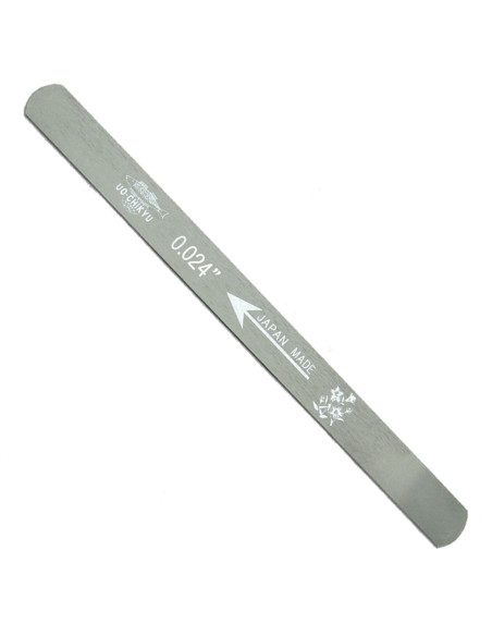 Uo-Chikyu Double Edged Nut Slot Japanese File 0,61 mm