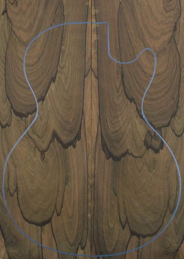 Ziricote Bass / Electric Guitar Carved Top 2