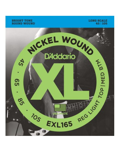 Bass Guitar EXL165 D'Addario Strings Set