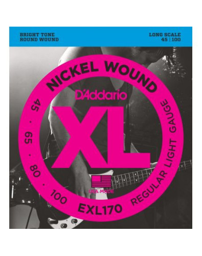 Bass Guitar EXL170 D'Addario Strings Set