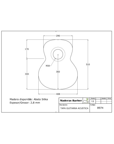 La tapa acabada MB Exclusive para guitarra acústica está construida con abeto Sitka 2