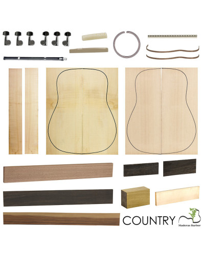Kit Guitarra Acústica Country