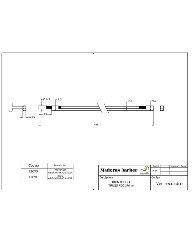 370 mm double action welded head truss rod 2