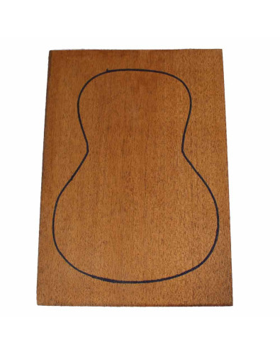 1 Piece African Mahogany Ukelele Soprano Backs