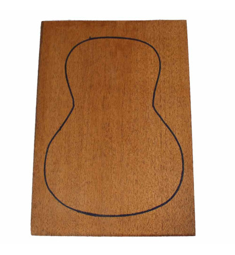 1 Piece African Mahogany Ukelele Soprano Backs