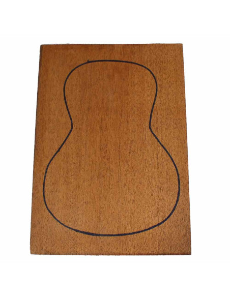 1 Piece African Mahogany Ukelele Soprano Backs