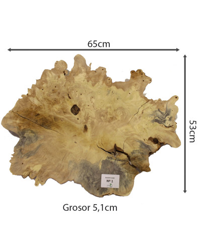 Slab Table Buckeye Burl Nº1