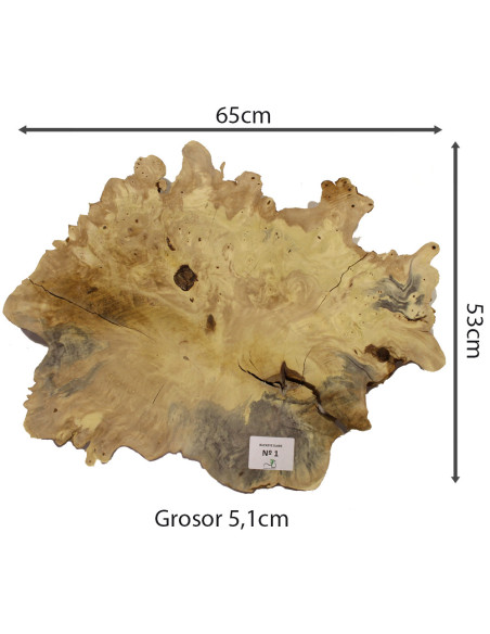 Slab Table Buckeye Burl Nº1