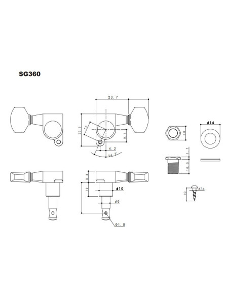 Clavijero Gotoh® Cromo SG360MGT/07-LC  6 en linea