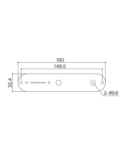 Placa Control Gotoh® Cromo Relic CP10-AC 2