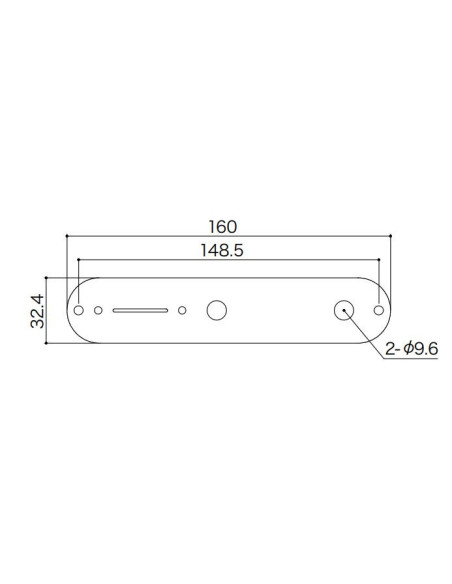 Placa Control Gotoh® Cromo Relic CP10-AC