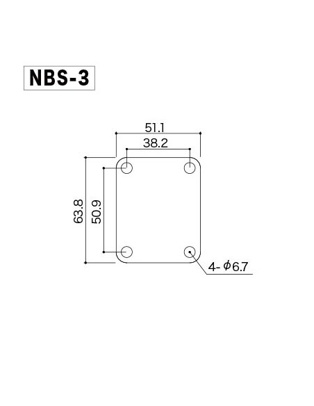 Placa unión mástil  Gotoh® Cromo Relic NBS3-AC