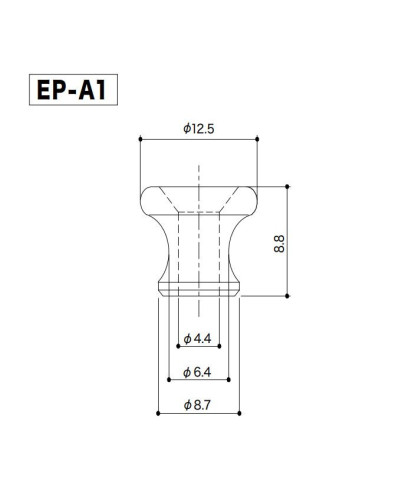 Botón de Correa Gotoh® Aluminio Relic EP-A1-AA 2