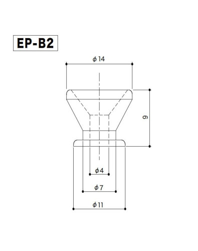 Botón de Correa Gotoh® Cromo Relic EP-B2-AC 2