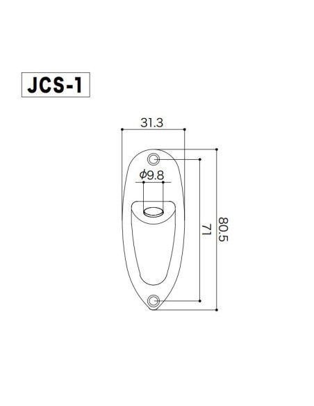 Gotoh® Jack Cover Chrome Relic JCS1-AC