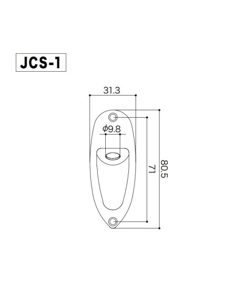 Chapa para Jack Gotoh® Cromo Relic JCS1-AC