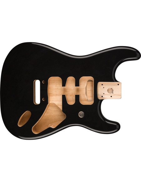 Fender® Deluxe Series Stratocaster® Alder Body, Black