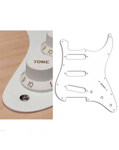 Boston White Pickguard...