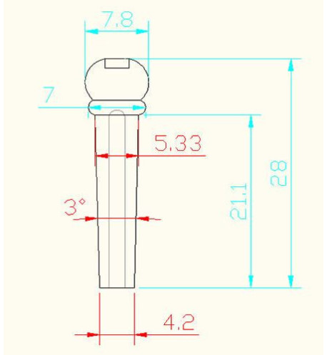 BP-02 Ebony Acoustic Guitar Pins