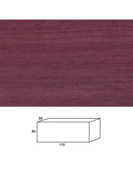 Madera de Purple Heart para torno