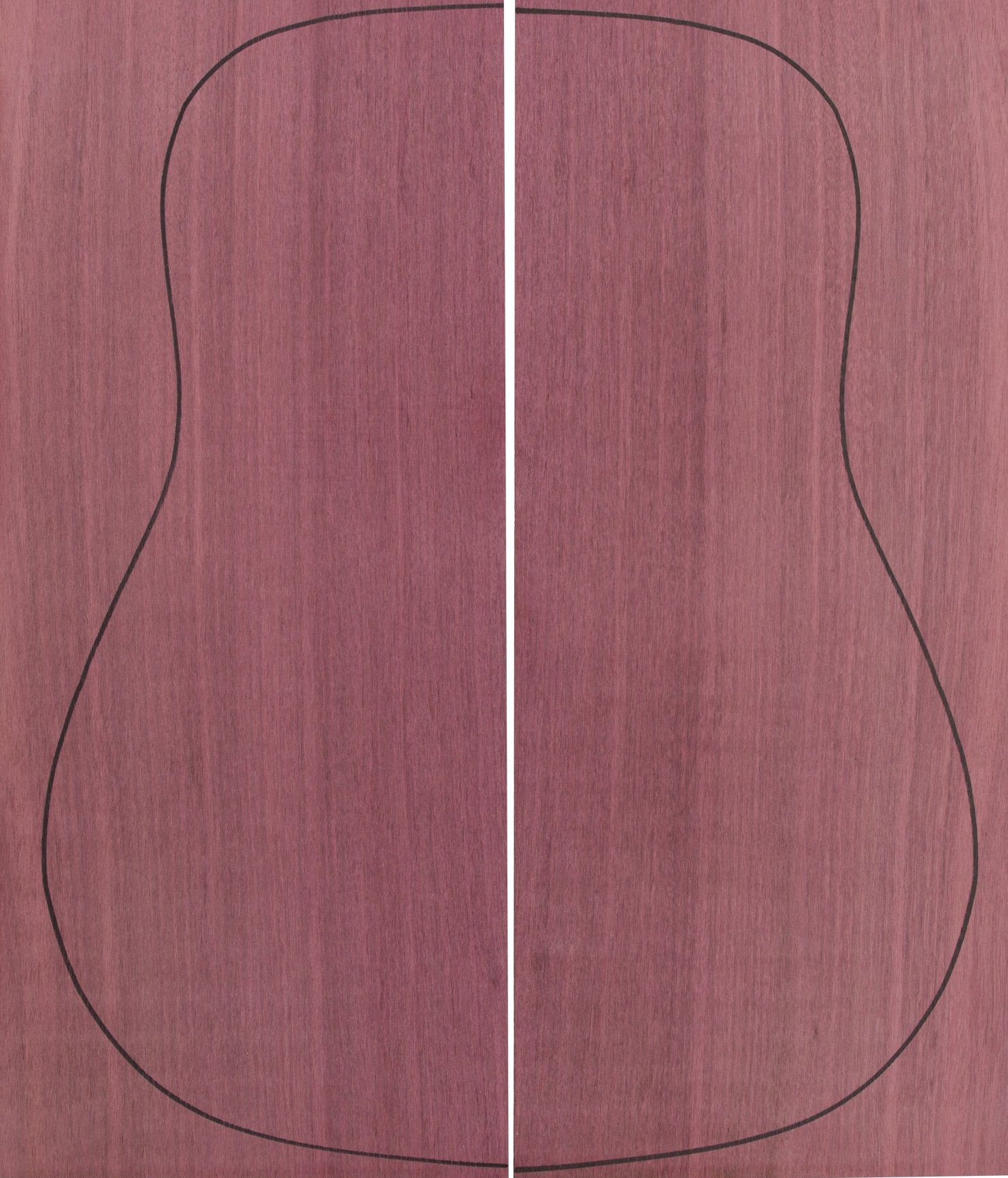 Purple Heart Backs (550x215x4,5 mm)x2