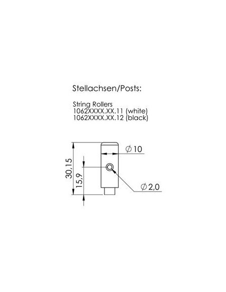 Sizes posts pegbox