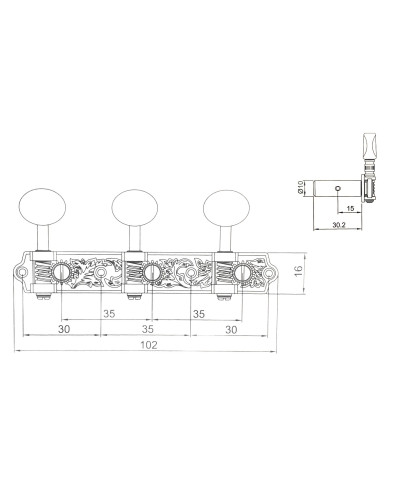 Clavijero RM-1549BG-14XM 2