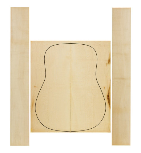 A Curly Maple Set for Acoustic Guitar