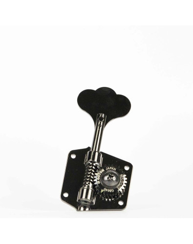 El clavijero para bajo eléctrico Gotoh pertenece a la serie RES-O-LITE, que utiliza la inyección especial "Duraluminio". 2