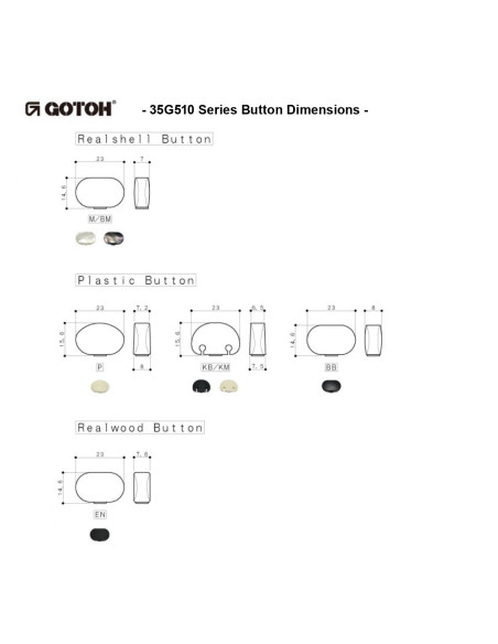 The Gotoh 35AR1800 classical guitar machine head has a 35mm pitch and a gold-plated aluminum shaft.