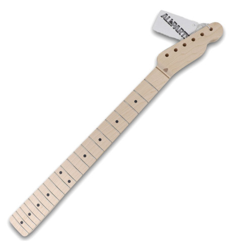 Unfinished Fender® licensed replacement neck for Telecaster® guitars.