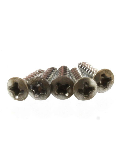 Pickguard screws, #4 x 1/2" (12.7mm), Phillips Head, Aged Nickel