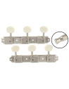 AllParts Vintage-style Deluxe 3x3 Strip Keys Nickel by GOTOH