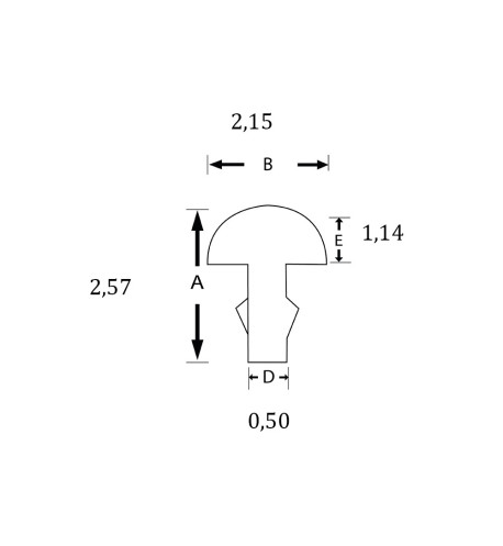 Set 12 Trastes SINTOMS Alpaca 2,2mm...